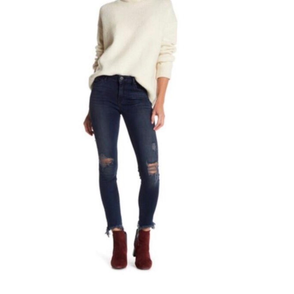 Lucky Brand Brooke Legging Jeans Distressed Blue